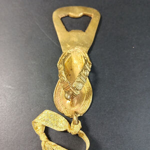 Vintage Brass Bottle Opener In Shape Of an Arabic Or Indian Sandal